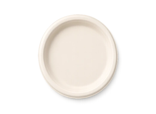 10 Inch Brown Round Plate